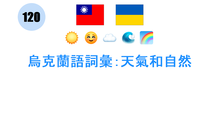 烏克蘭語詞彙：天氣和自然